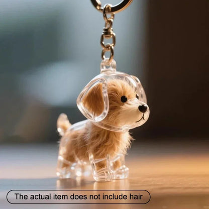 Pet Hair Keychain/ Huisdierhaar Sleutelhanger i