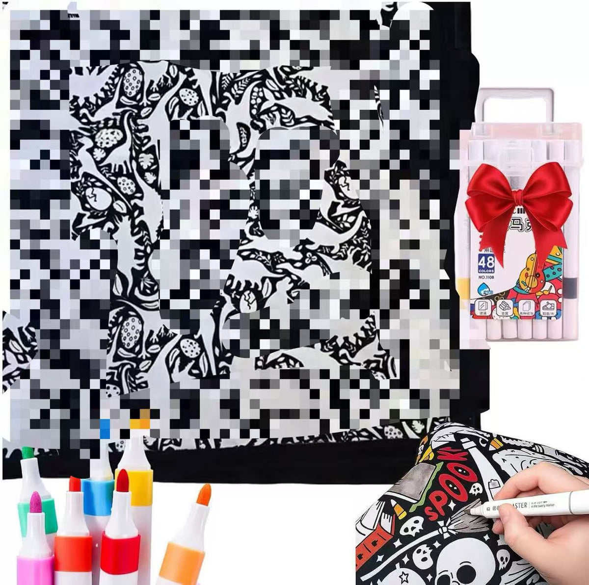 DIY Coloring Blanket/ Kleur-je-eigen Deken