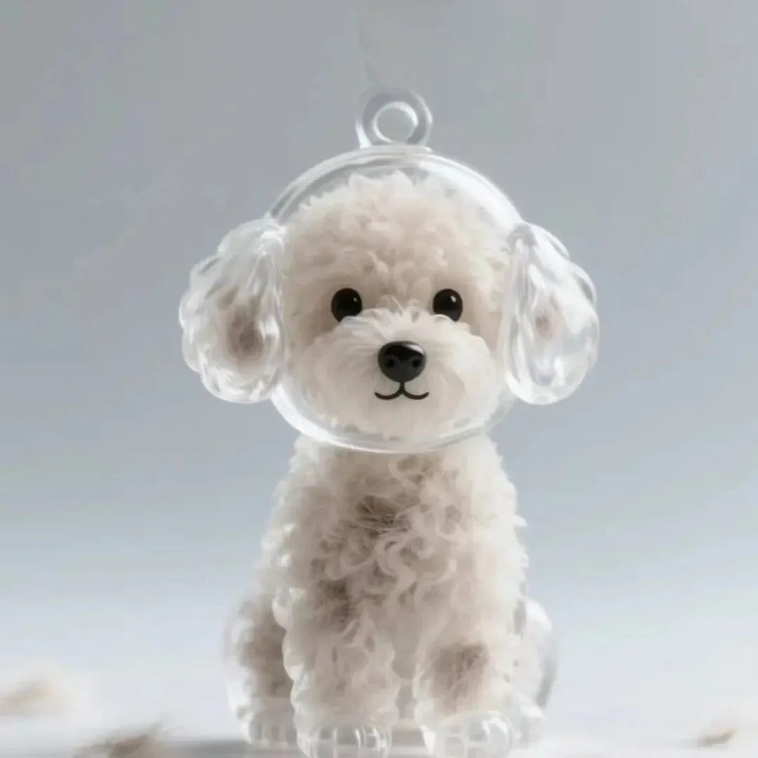 Pet Hair Keychain/ Huisdierhaar Sleutelhanger i