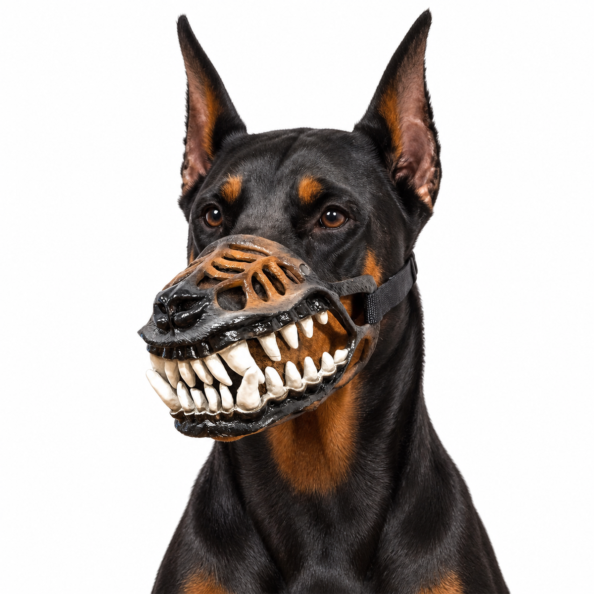 Fanged Dog Costume Muzzle/Halloween Hondenmasker met Tanden