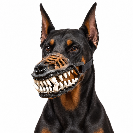 Fanged Dog Costume Muzzle/Halloween Hondenmasker met Tanden