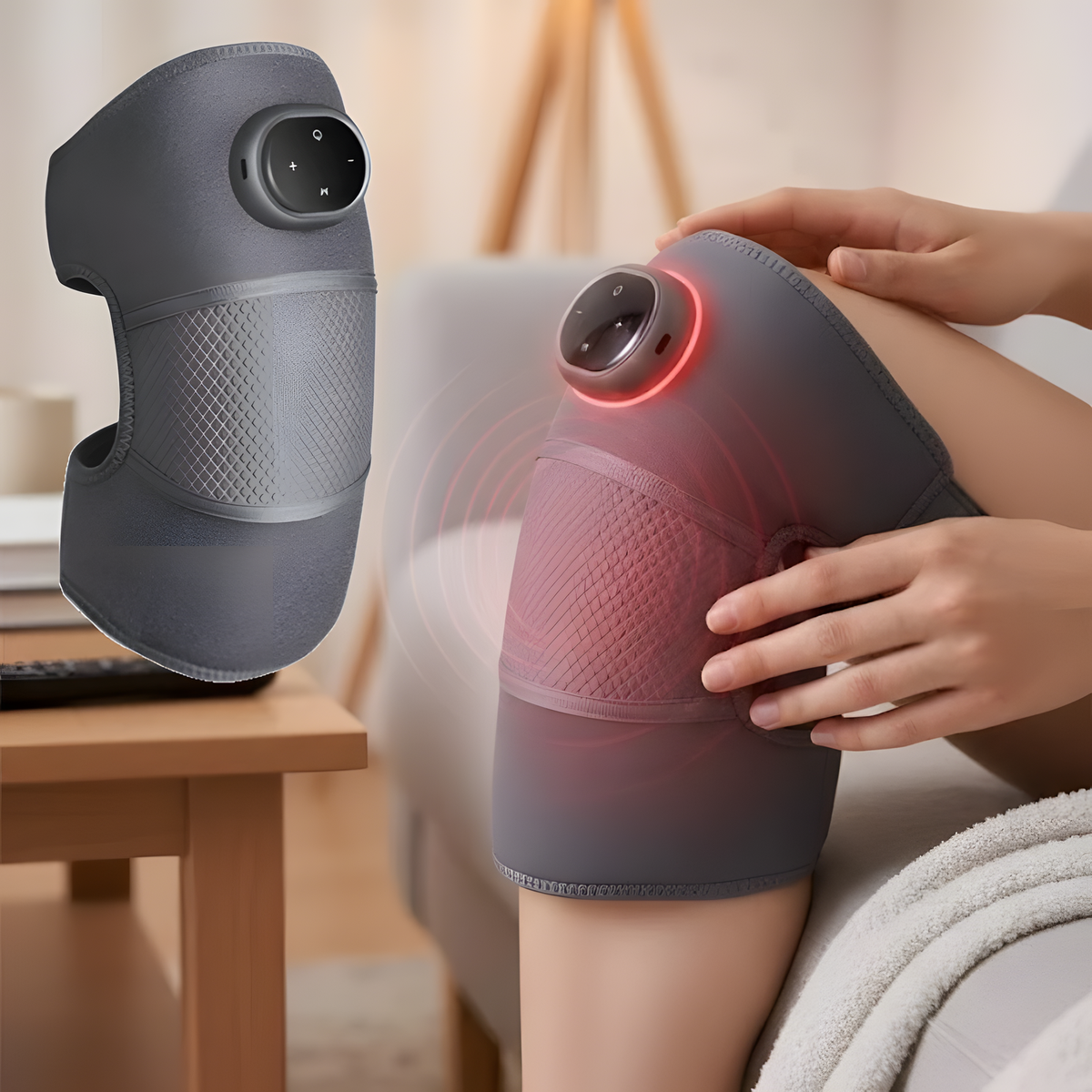 Heated Knee Massager Wrap/Verwarmde Kniemassage Wrap