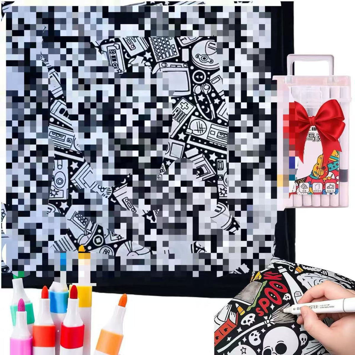 DIY Coloring Blanket/ Kleur-je-eigen Deken
