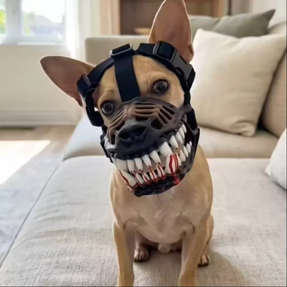 Fanged Dog Costume Muzzle/Halloween Hondenmasker met Tanden