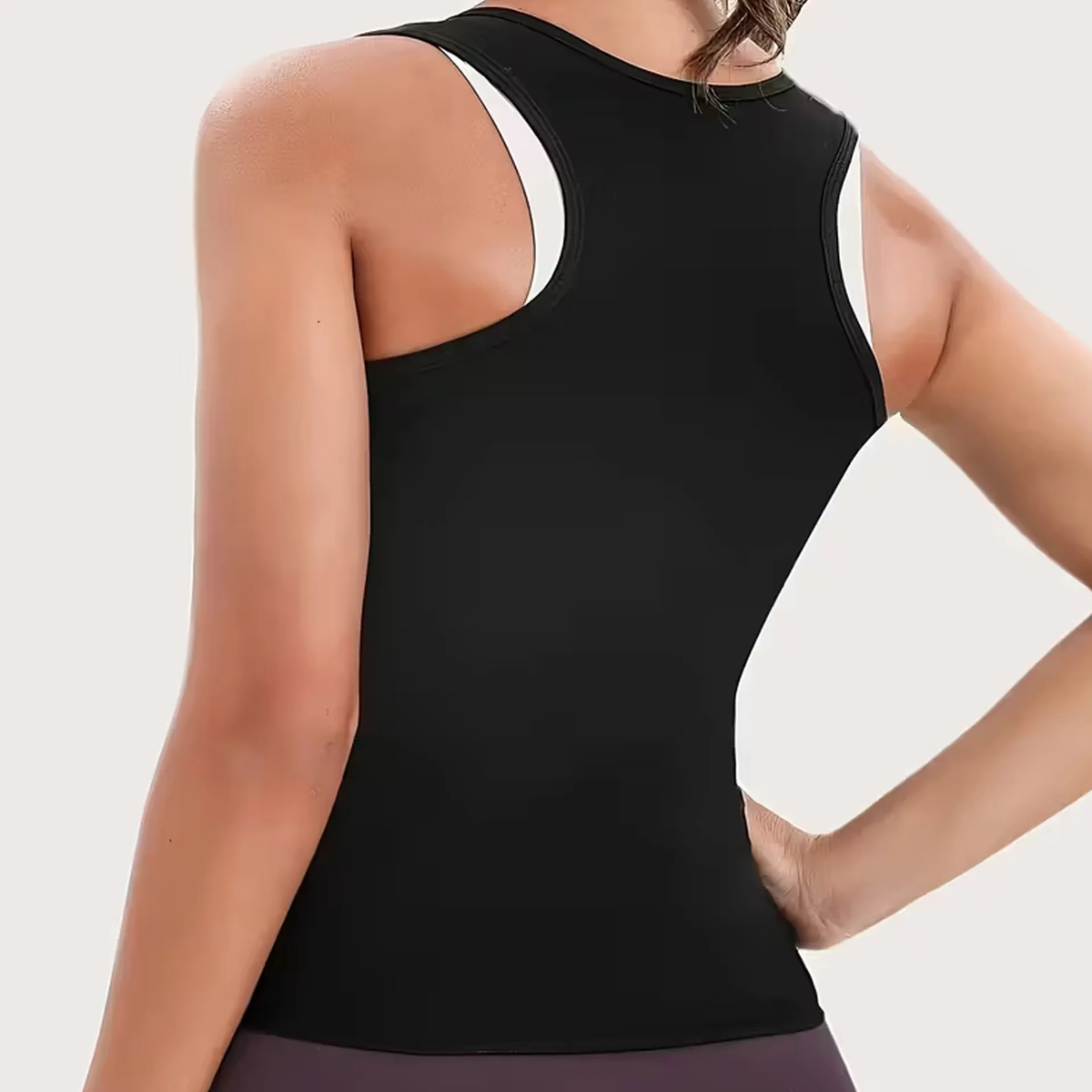 Zippered Heat-Trapping Sports Vest/Sportvest met Rits