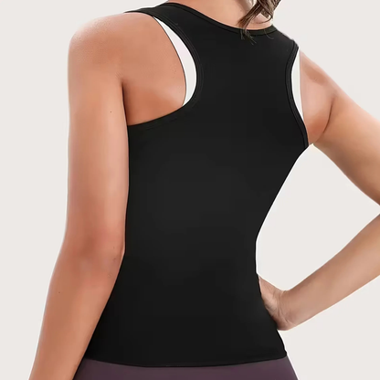 Zippered Heat-Trapping Sports Vest/Sportvest met Rits