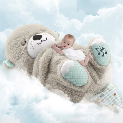 Breathing Otter Baby Stuffed Plush Toy/ Ademhalende baby otter