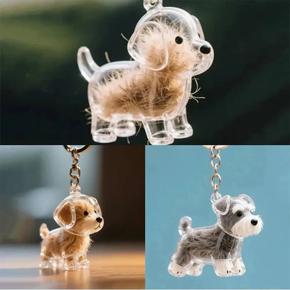 Pet Hair Keychain/ Huisdierhaar Sleutelhanger i