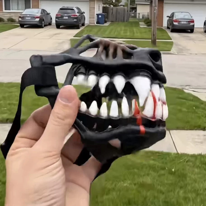 Fanged Dog Costume Muzzle/Halloween Hondenmasker met Tanden