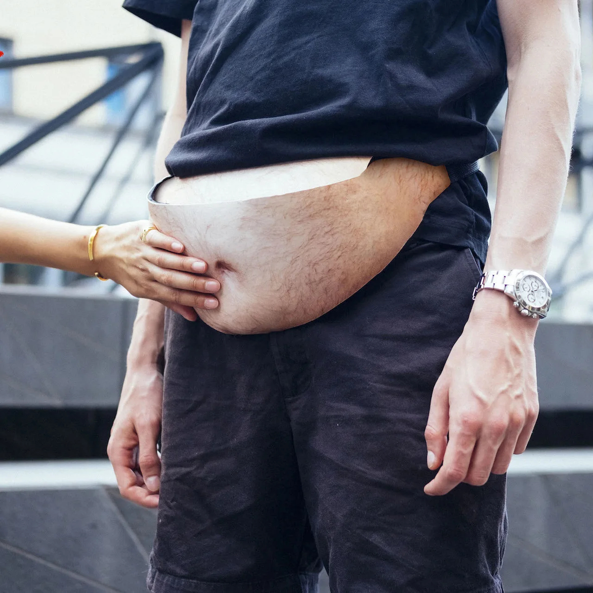Funny Belly Waist Bag/Grappige Buik Heuptas