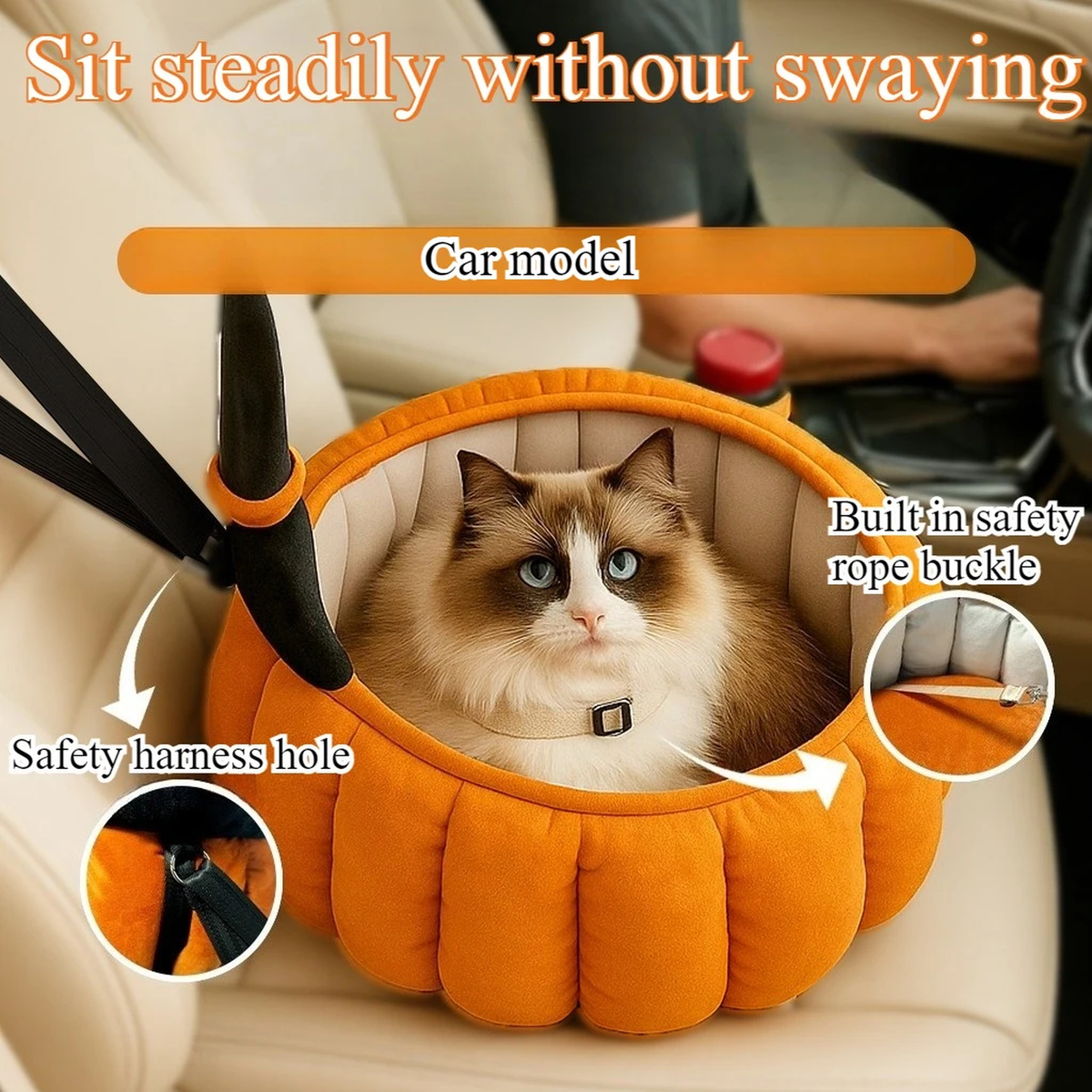 Pumpkin Cat Bed/Pompoen Kattenmand