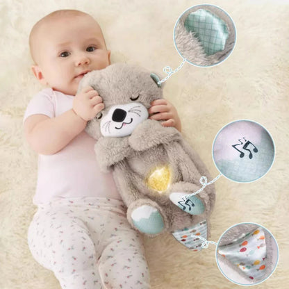 Breathing Otter Baby Stuffed Plush Toy/ Ademhalende baby otter