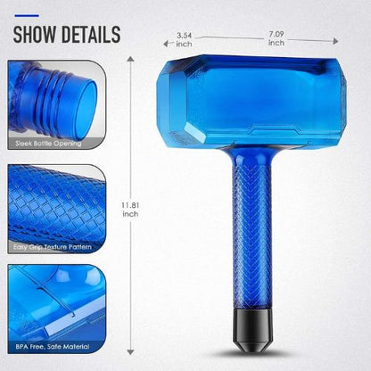 Thor Hammer Water Bottle/Thor-geïnspireerde Waterfles 1,7L