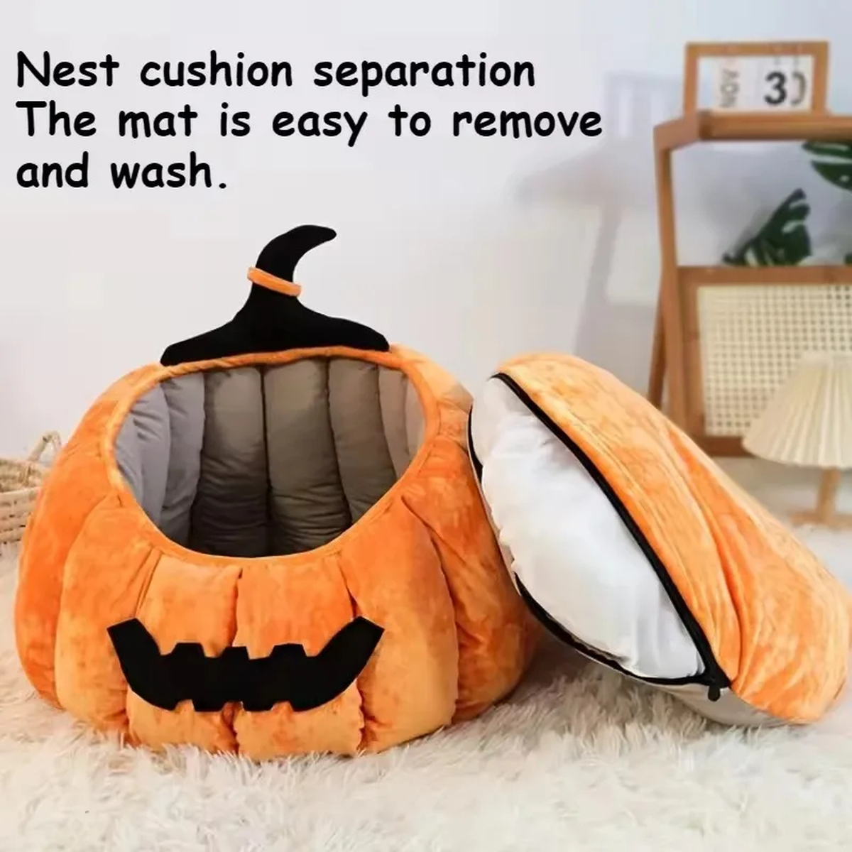Pumpkin Cat Bed/Pompoen Kattenmand