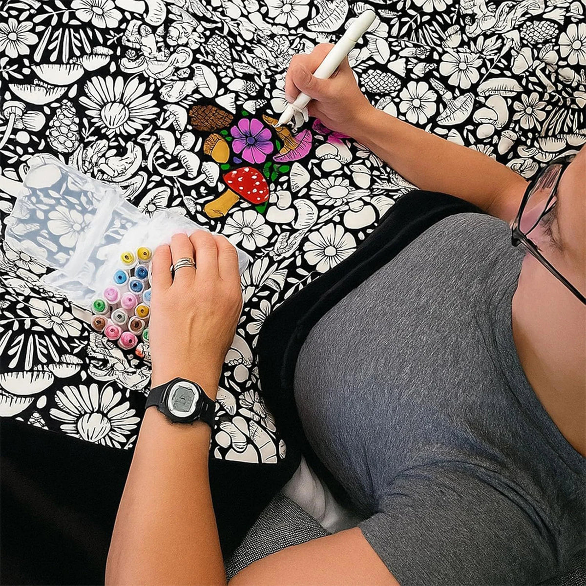 DIY Coloring Blanket/ Kleur-je-eigen Deken