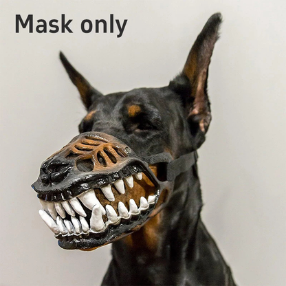 Fanged Dog Costume Muzzle/Halloween Hondenmasker met Tanden