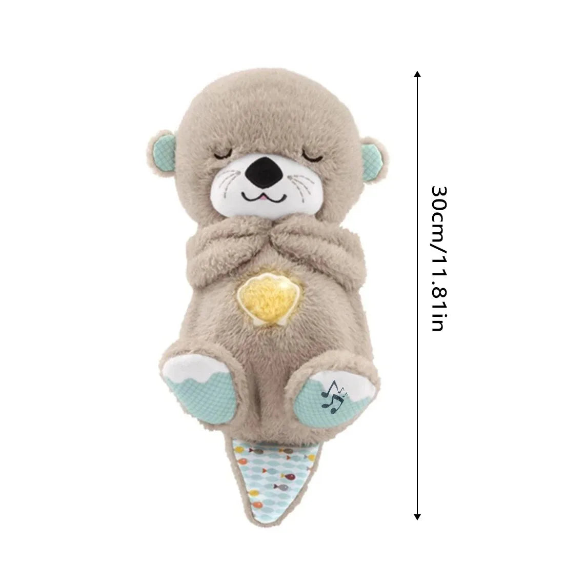 Breathing Otter Baby Stuffed Plush Toy/ Ademhalende baby otter
