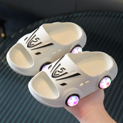 Light-Up Car Slippers for Kids/ Lichtgevende Kinderpantoffels
