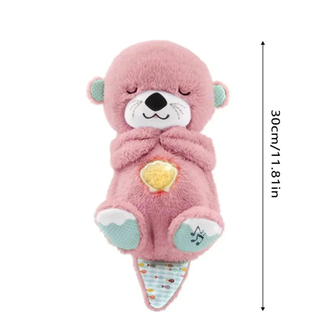 Breathing Otter Baby Stuffed Plush Toy/ Ademhalende baby otter