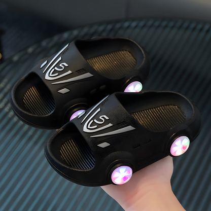 Light-Up Car Slippers for Kids/ Lichtgevende Kinderpantoffels